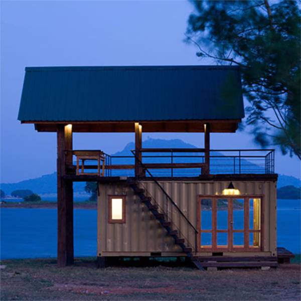 「简约」室内设计集装箱改造成野外露营用的房子！