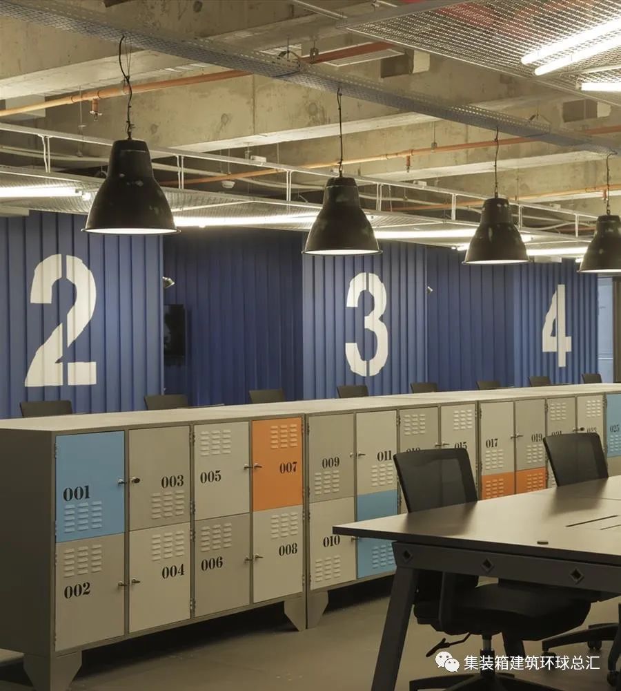 集装箱办公室丨多公司在同一层楼怎么分配？办公室也可以工业风~